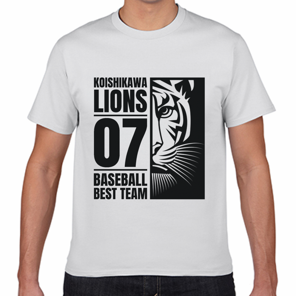GILDAN Tシャツ ライオンのイラストがカッコいいチームTシャツを